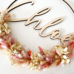 Flowerhoop met droogbloemen Chloe
