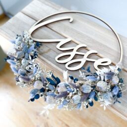 Flowerhoop met droogbloemen Cisse