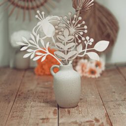 Houten bloemen