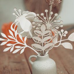 Houten bloemen - Afbeelding 3